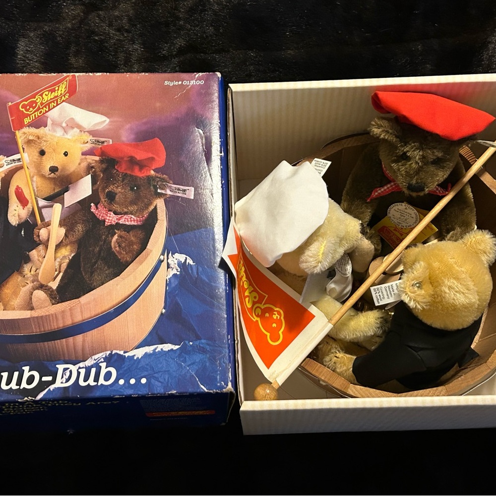 Steiff Rub-A-Dub-Dub Bear Set